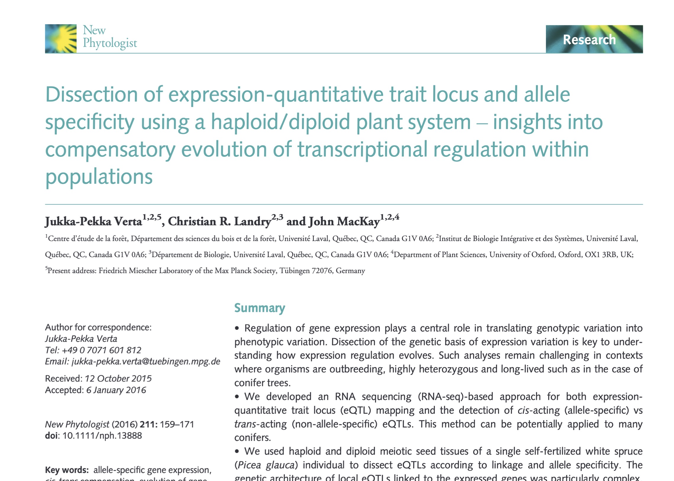 Dissection of expression quantitative trait locus and allele specificity using a haploid diploid plant system insights into compensatory evolution of transcriptional regulation within populations